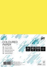 Värviline paber College A4, 80g, kollane, 500 lehte