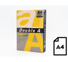Värviline paber Double A A4, 80 g, 500 lehte, kuldne