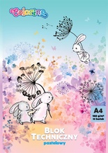 Värviline paber Colorino Pastel Bunny, 10 tk