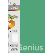 Spiraalvihik ruuduline Genius Schoolboy, A4, 80 lehte
