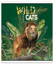 Vihik ruuduline Lastva Wild Cats, A5, 80 g, 12 lehte