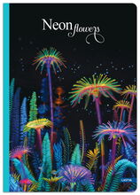 Vihik jooneline Lastva Neon Flowers, A5, 80 g/m2, 12 lehte