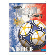 Vihik jooneline Lastva Football A5, 52 lehte, 80 g/m2