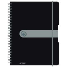 Vihik ruuduline Herlitz, A4, 80 lehte, must