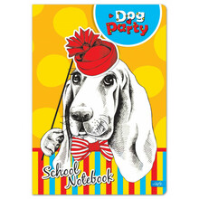 Märkmik jooneline Lastva Dog Party Kids A5, 52 lehte, 80 g