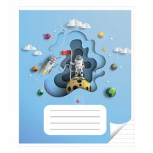 Jooneline vihik Victor Stationery Ou, 12 lehte, 90 g/m2