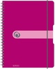 Vihik ruuduline Herlitz, A4, 80 lehte, lilla