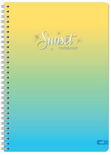 Spiraalvihik joontega Lastva Sunset, A5, 60 lehte, 70 g/m2
