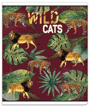 Vihik jooneline Lastva Wild Cats, A5, 80 g, 12 lehte