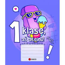 Esimese klassi vihik jooneline Disco Products, A5, 12 lehte