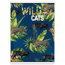Kaustik joontega Lastva Wild Cats A5, 52 lehte, 80 g/m2