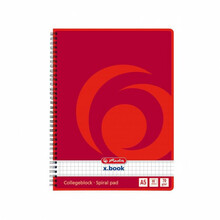 Vihik Herlitz X.Book, A5, 80 lehte, ruuduline