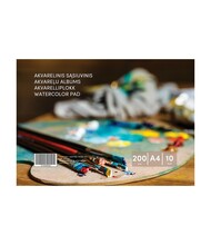 Akvarellplokk Smlt Art, A4, 10 lehte, 200 g/m2