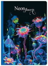 Vihik ruuduline Lastva Neon Flowers, A5, 80 g/m2, 12 lehte