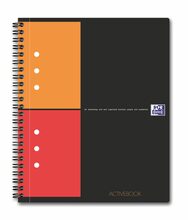 Kaustik Oxford Activebook A5+, 80 lehte, spiraalköide, ruuduline