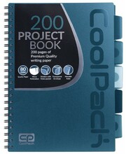 Märkmik Coolpack 93989CP, A4, 200 lehte, ruuduline, sinine
