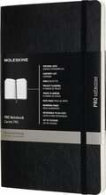 Märkmik Moleskine Professional, L, 13 x 21 cm, pehme kaas, must, 192 lehekülge