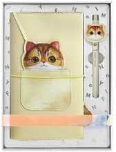 Märkmik NIMMY Big Eyed Pet 2.0 Cat, 2in1, khaki, pastapliiatsiga