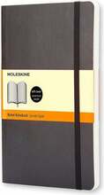 Märkmik Moleskine Classic, 13 x 21 cm, pehme kaas, must, 192 lehekülge