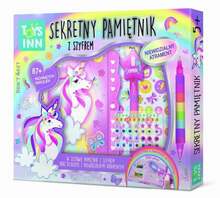 Päevik Stnux Secret Message Diary Unicorn, mitmevärviline