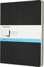 Märkmikud Moleskine Cahier, XL, 19 x 25 cm, must, 3 tk