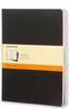 Märkmikud Moleskine Cahier, XL, 19 x 25cm, must, 3tk