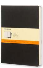 Märkmikud Moleskine Cahier, XL, 19 x 25cm, must, 3tk