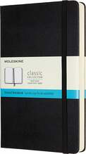 Märkmik Moleskine Classic L, 13 x 21 cm, kõva kaas, must, 400 lehte