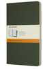 Märkmik Moleskine Cahier, 13 x 21 cm, jooneline, pehme kaas, roheline