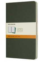 Märkmik Moleskine Cahier, 13 x 21 cm, jooneline, pehme kaas, roheline