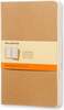 Märkmikud Moleskine Cahier, L, 13 x 21 cm, beež, 3 tk