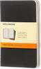 Märkmikud Moleskine Cahier, 9 x 14 cm, must, 3 tk
