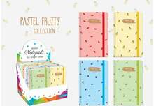 Märkmik Lastva Pastel Fruits A6, 96 lehte, 70 g, ruuduline
