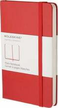 Märkmik Moleskine Classic, 9 x 14 cm, kõva kaas, punane