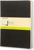 Märkmikud Moleskine Cahier, XL, 19 x 25 cm, pehme kaas, must, 3 tk