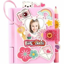 Salajane väike päevik Funlockets Mini S22250, roosa