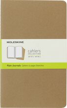 Märkmikud Moleskine Cahier, L, 13 x 21 cm, beež, 3tk