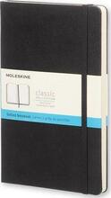 Märkmik Moleskine Classic, 13 x 21 cm, kõva kaas, must, 240 lehte