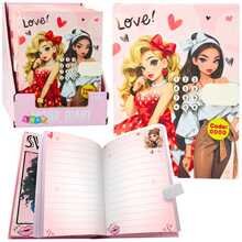 Päevik Lean Toys Girls Diary Notebook Code Melodies, värvilised lehed, südamed