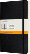 Märkmik Moleskine Classic, 13 x 21 cm, pehme kaas, must, 400 lehekülge