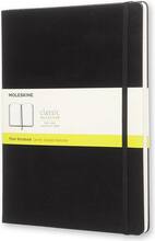 Märkmik Moleskine Classic, 19 x 25 cm, kõva kaas, must, 192 lehekülge