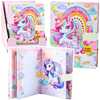 Päevik Lean Toys Cute Diary Notebook Code Unicorn Melodies, 20.5 x 15.5 x 4 cm, värvilised lehed