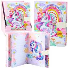 Päevik Lean Toys Cute Diary Notebook Code Unicorn Melodies, 20.5 x 15.5 x 4 cm, värvilised lehed