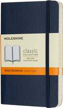Märkmik Moleskine Classic, 9 x 14cm, pehme kaas, sinine