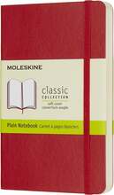 Moleskine Classic märkmik, 9 x 14 cm, pehme kaas, punane