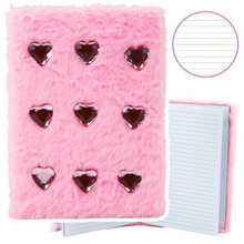 Märkmik Lean Plush Notebook A5, roosa, 80 lehte, jooneline