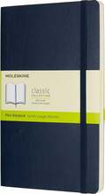 Märkmik Moleskine Classic, L, 13 x 21 cm, pehme kaas, sinine, 192 lehekülge
