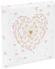 Külalisteraamat Goldbuch 48062 Golden Heart, 23 x 25 cm, 176 lehekülge, valged lehed