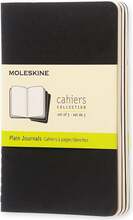 Vihikute komplekt Moleskine Cahier Journals P, 9 x 14 cm, must, 3 tk