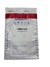 Deposiitumümbrikud BESTPAK SAFEMONEYBAG B5, 190 x 260 + 35 mm, valged, 100 tk